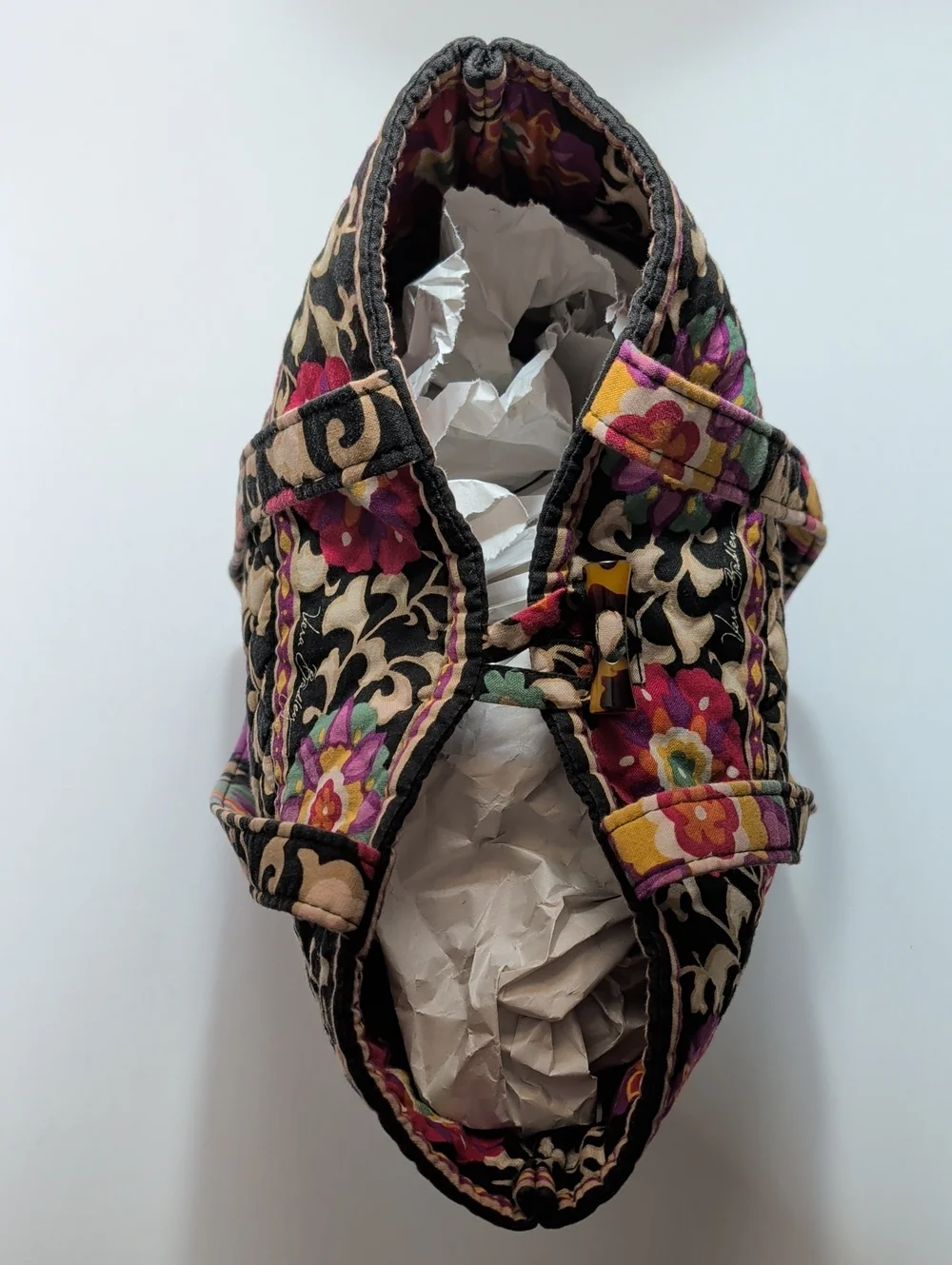 Vera Bradley Quilted Tote Bag Retired Print